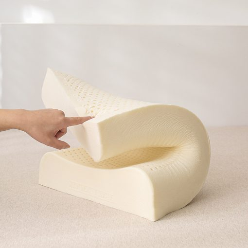 Gối cao su thiên nhiên lượn sóng BEETEX có độ đàn hồi cao, mang lại cảm giác thư giãn tối đa, hỗ trợ giấc ngủ ngon - Tặng kèm vỏ gối