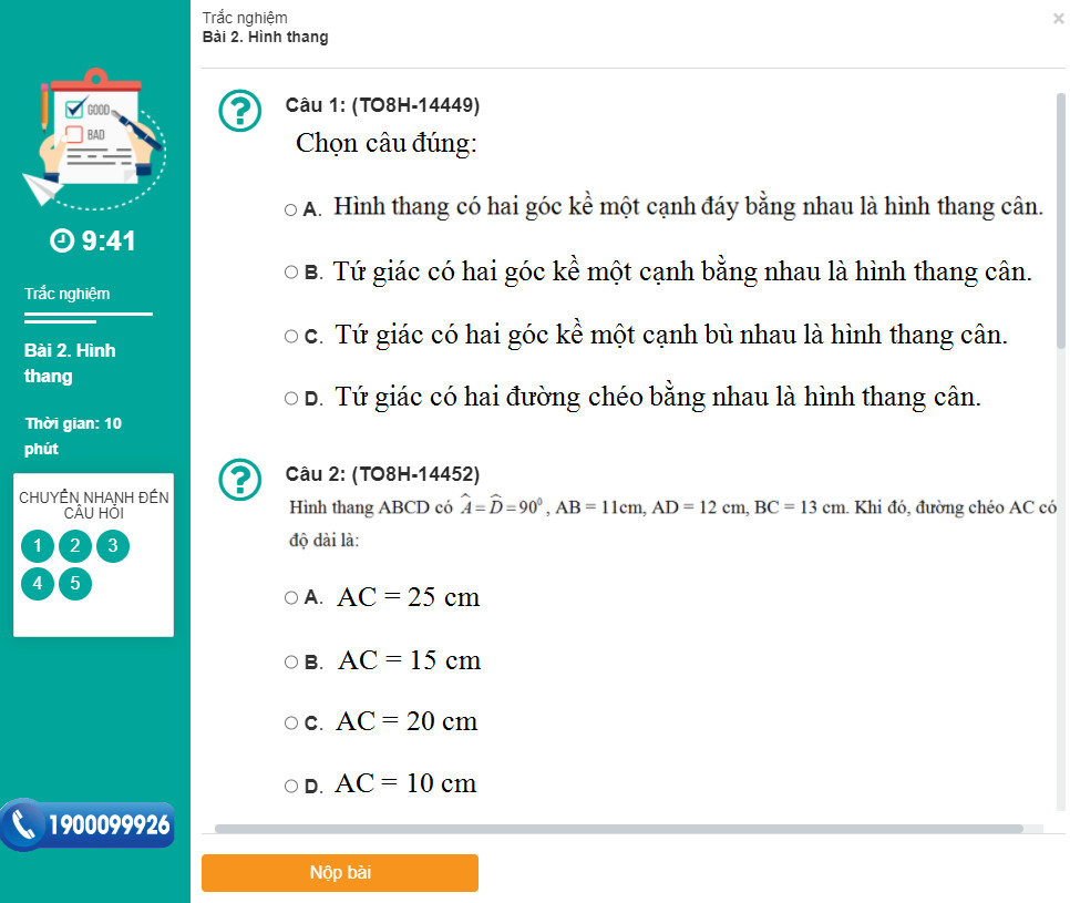 Khóa học HÌNH HỌC 8 - CƠ BẢN + NÂNG CAO thầy Lê Hải Trung- 09 tháng