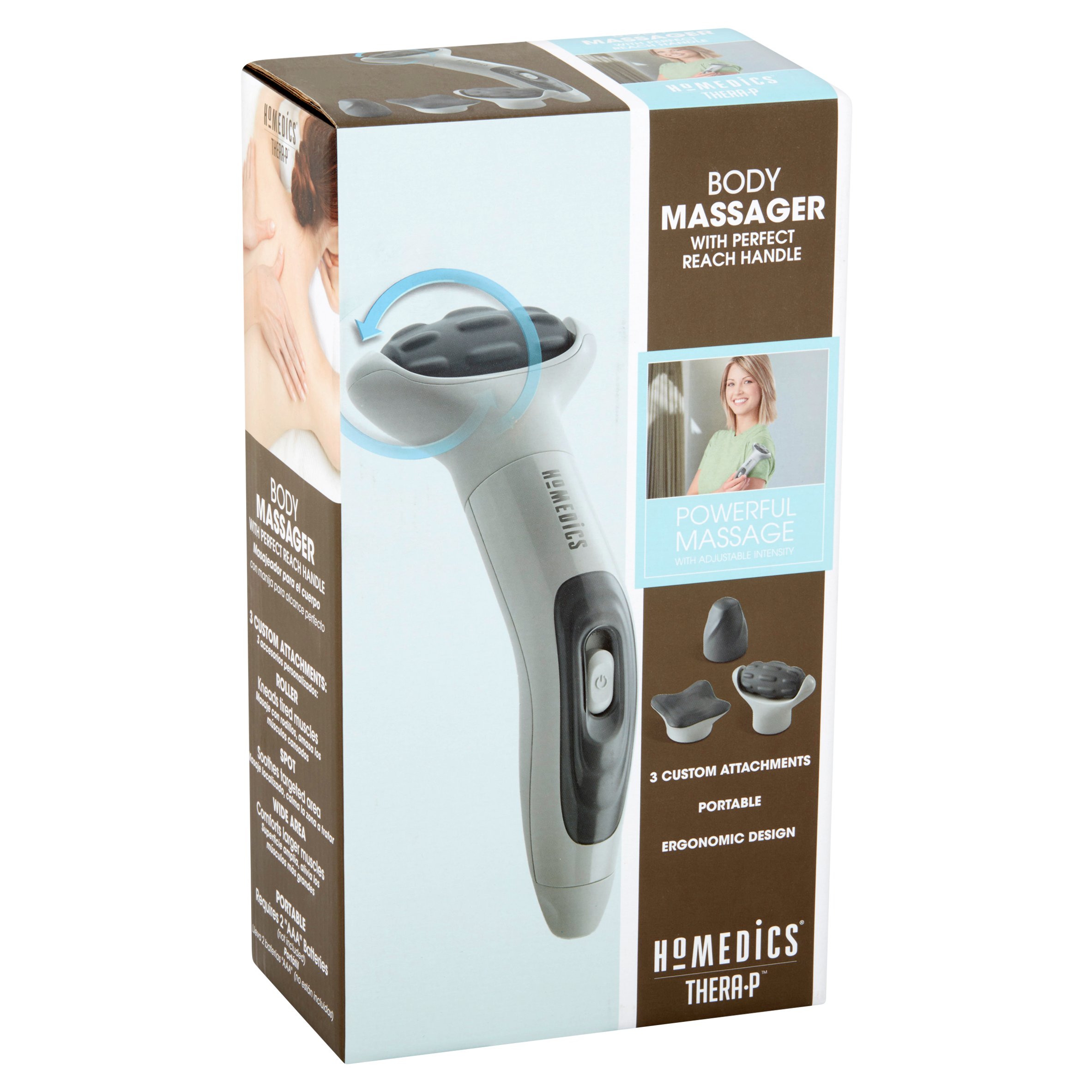 Máy massage cơ thể cầm tay USA mini HoMedics HHP-110J nhập khẩu chính hãng USA (3 đầu massage )