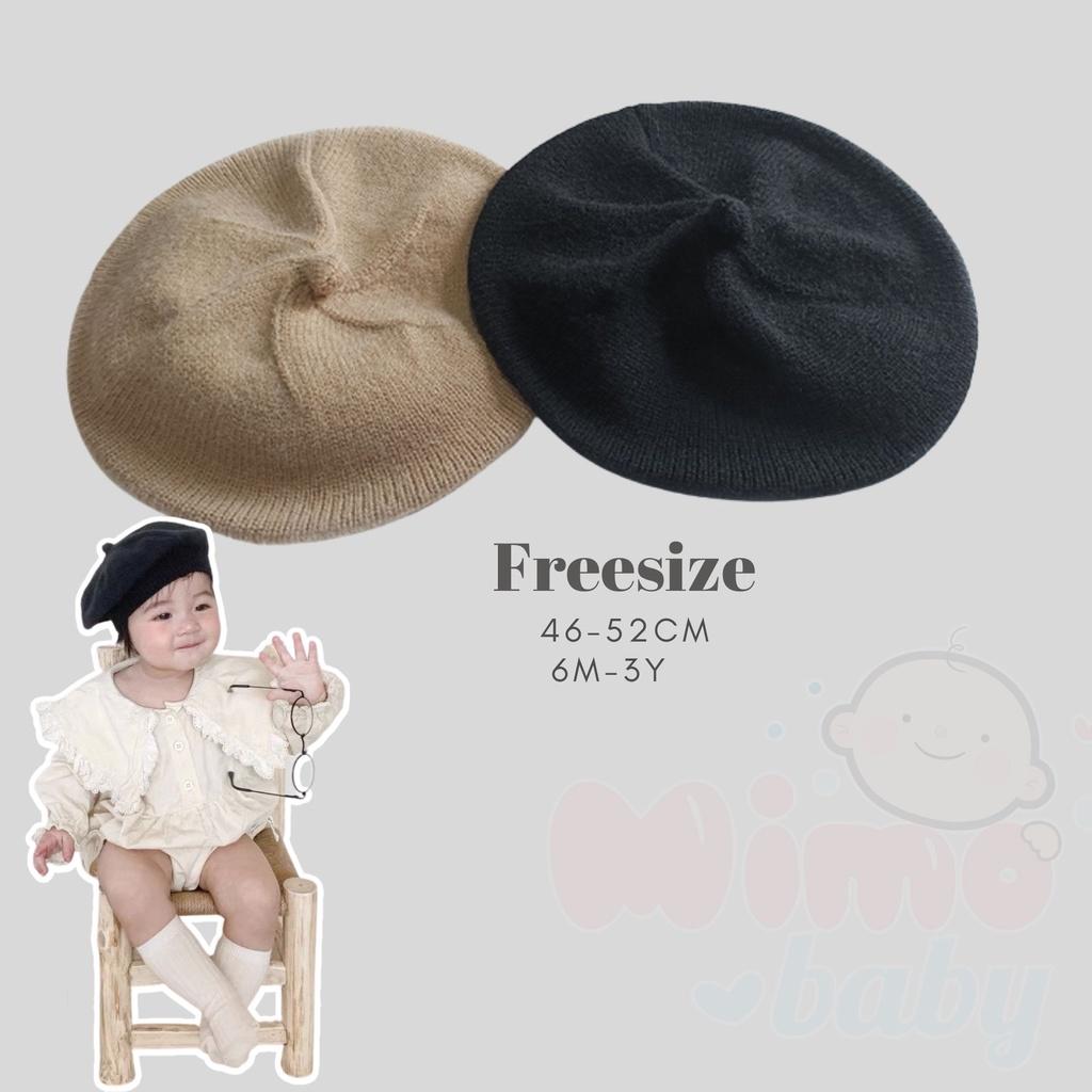 Mũ nồi len basic Style hàn quốc đáng yêu cho bé (6m-3y) Mimo baby MN79