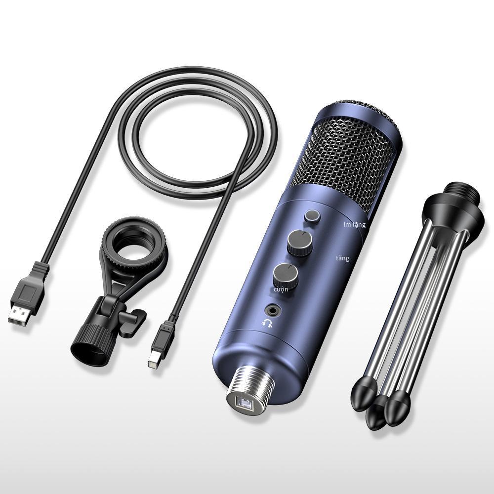 Micrô USB mới thuận lợi nhất âm thanh nổi hai kênh tốc độ lấy mẫu 192KHZ/24BIT điều khiển âm lượng theo dõi thời gian thực