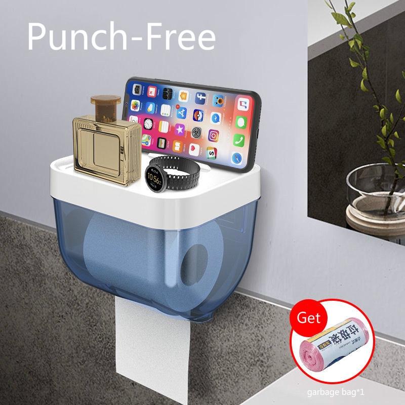 Hộp Đựng Cuộn Giấy Vệ Sinh Có Nắp Chống Nước Không Xốp Giá Đỡ