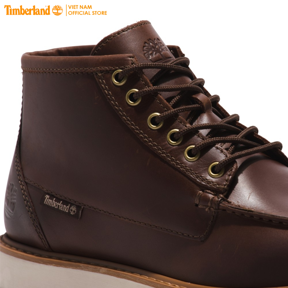 [Original] Timberland Giày Nam Newmarket II Boat Chukka Dk Brown Full Grain TB0A65ZF27