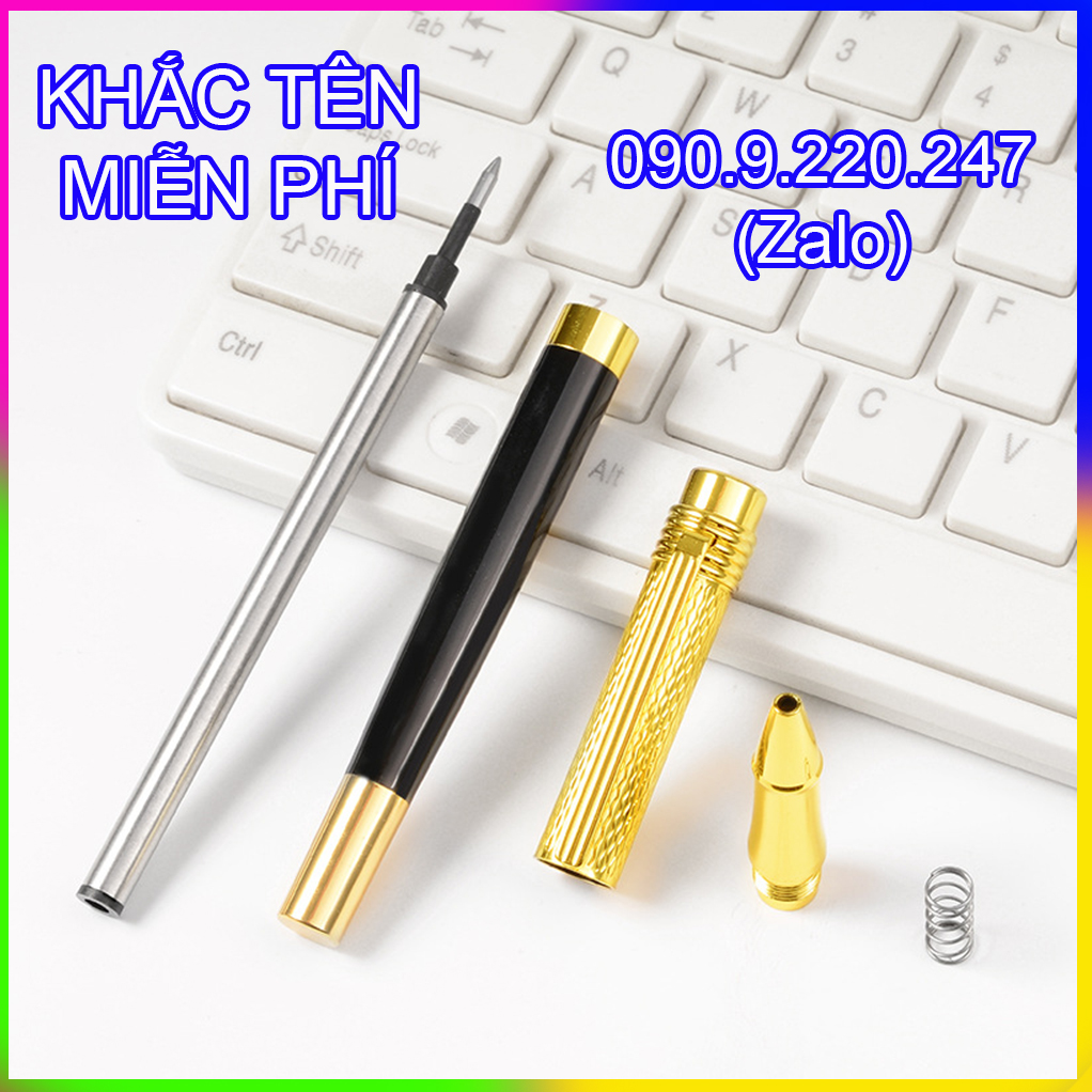 (Gift) Bút ký khắc tên cao cấp Doanh nhân LC048, mực mịn, đều ở mọi góc nghiêng