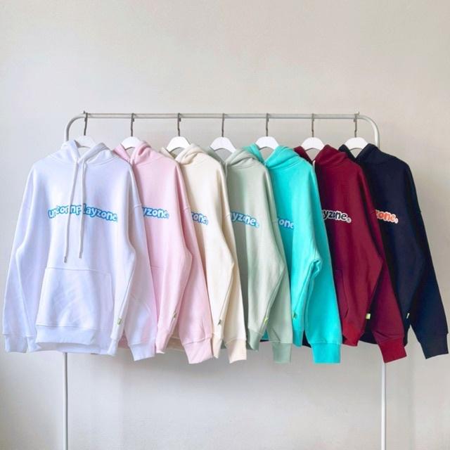 UPZ Áo Khoác Hoodie In Unicorn Play Zone Chữ Hai Màu