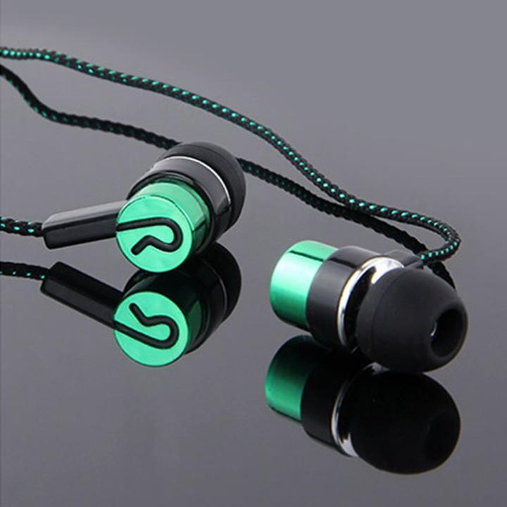 Tai nghe in ear kim loại dây dù chống rối Super Bass ( chất âm ổn)