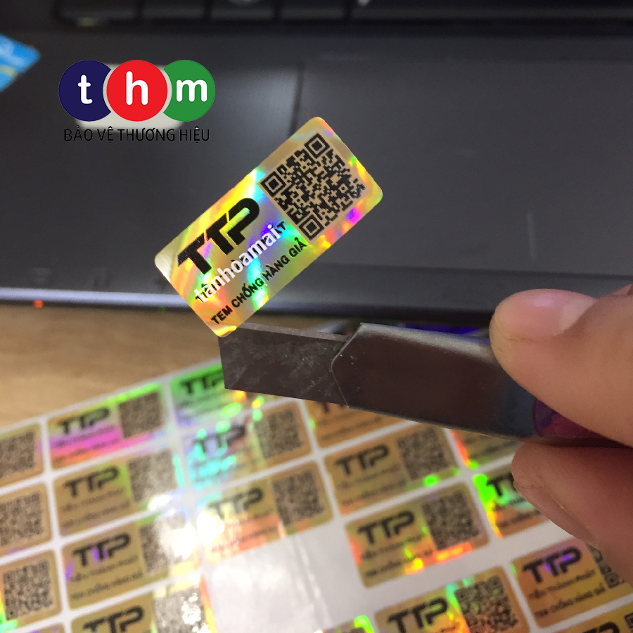 Tem 7 màu, Tem hologram chống hàng giả, tem niêm phong số lượng ít, giá rẻ, in nhanh