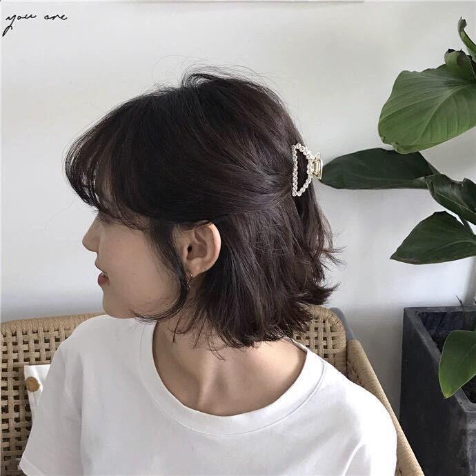 Set 3 kẹp tóc đính ngọc đá sang trọng