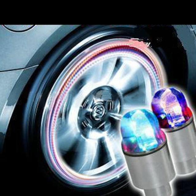 4 Nắp Van Bánh Xe Có Đèn LED Trang Trí Độc Đáo