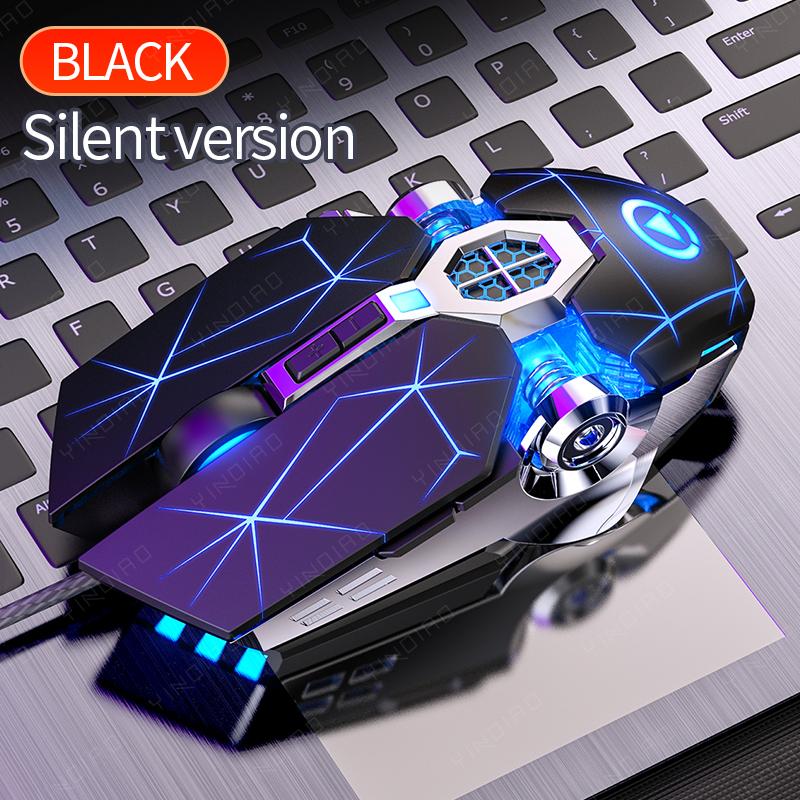 Silent Chuột, Hồng Dạ Quang Chuột Dễ Thương Dành Cho Bé Gái, Có Thể Điều Chỉnh DPI Cơ Chơi Game