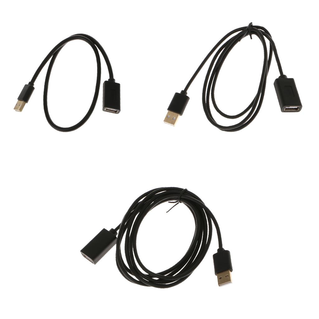 0.5m/1m/2m USB2.0 Type A Male to A Female Extension Cord for USB Flash Drive