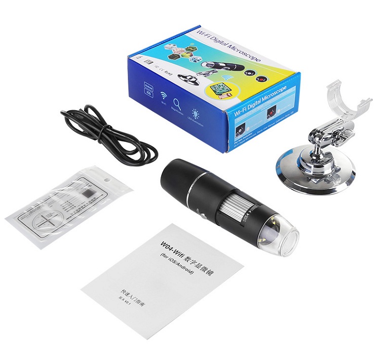 Kính hiển vi soi côn trùng có đèn led kết nối không dây qua wifi phóng đại 1000X thông minh
