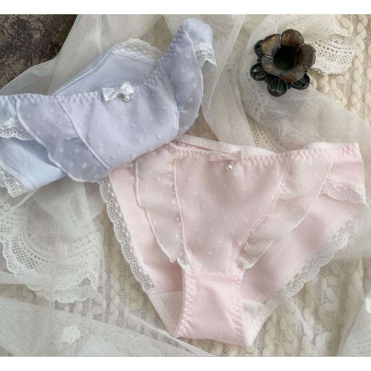 Quần Lót Nữ Cotton Phủ Voan Hoa Ngang Eo Xuất Đông Âu Hàng Loại Đẹp.