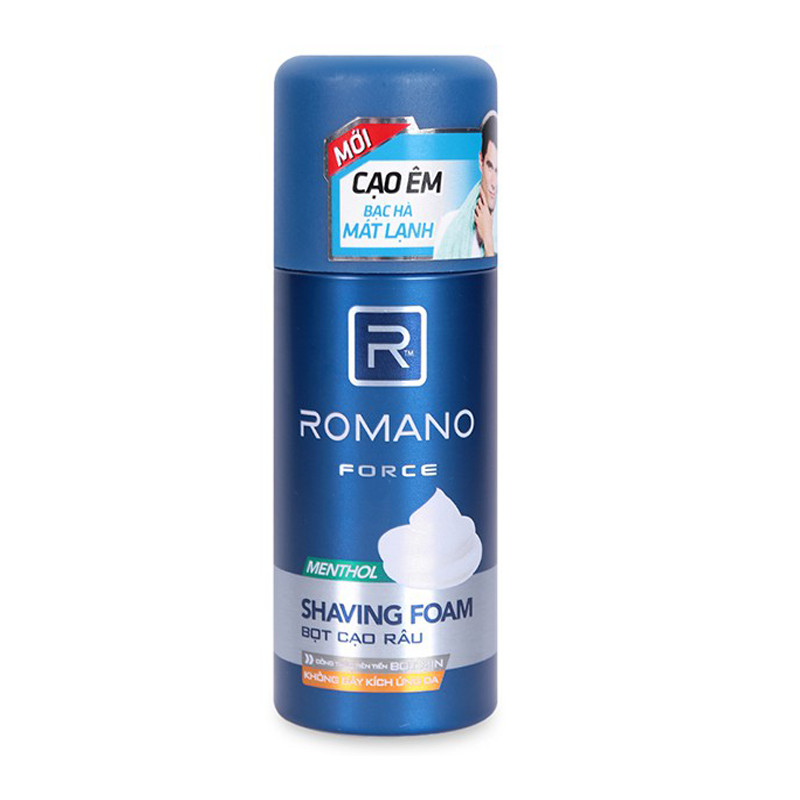 Bọt cạo râu Romano Force 175ml tặng kèm nước hoa bỏ túi Force 18ml