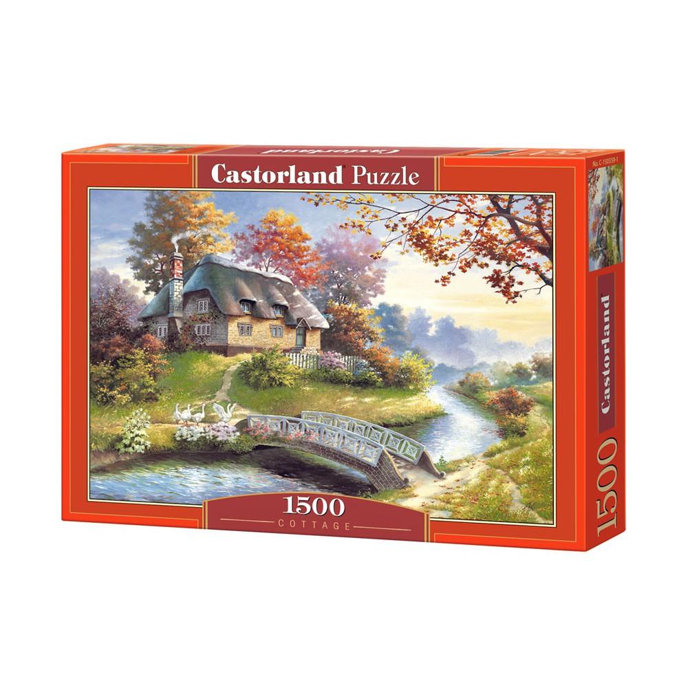 Xếp hình puzzle ngôi nhà gỗ ven sông 1500 mảnh CASTORLAND C-150359