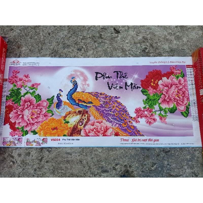 Tranh đính đá vợ chồng công thành phẩm