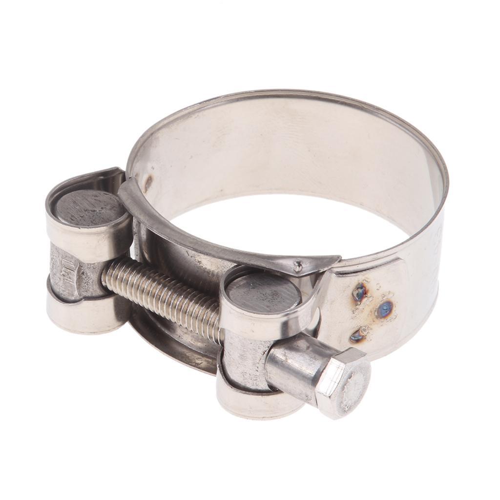 2X Motorbike Exhaust  Stainless Steel   Clamps 40-43mm