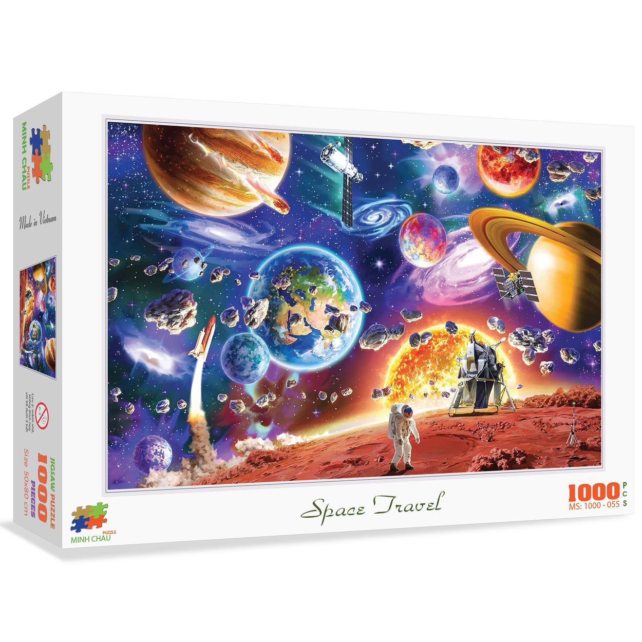 Bộ Tranh Xếp Hình Minh Châu 1000 Mảnh – Space Travel