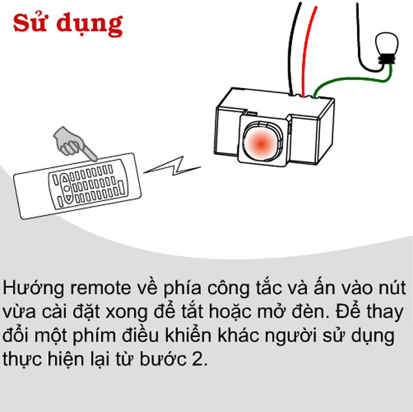 Công tắc điều khiển từ xa IR2A