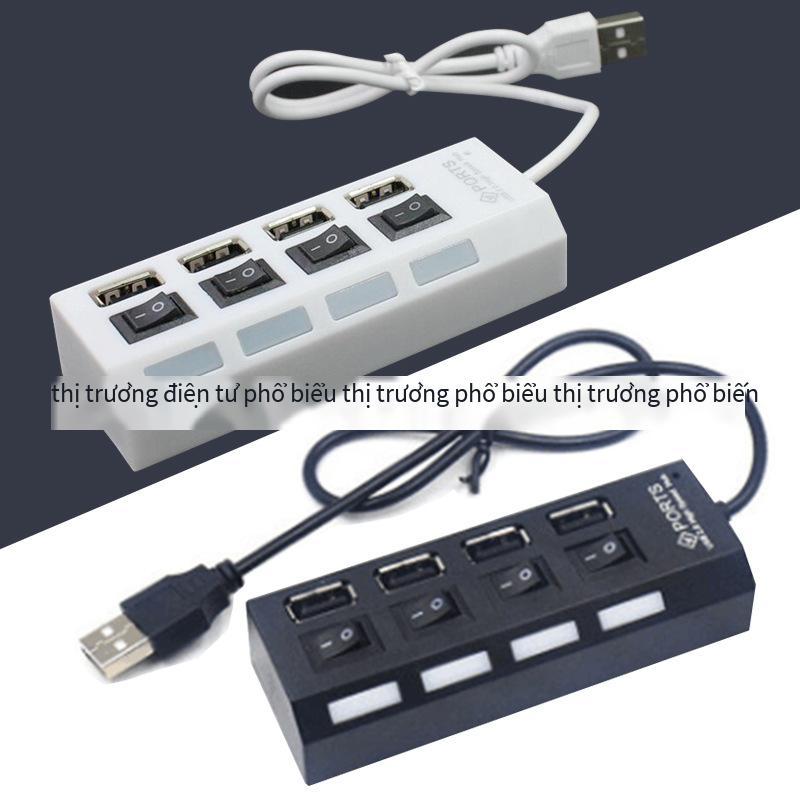 Hub USBHUB 4 cổng kiểu dáng mới nhất với switch máy tính đa cổng usb mở rộng hub tốc độ cao