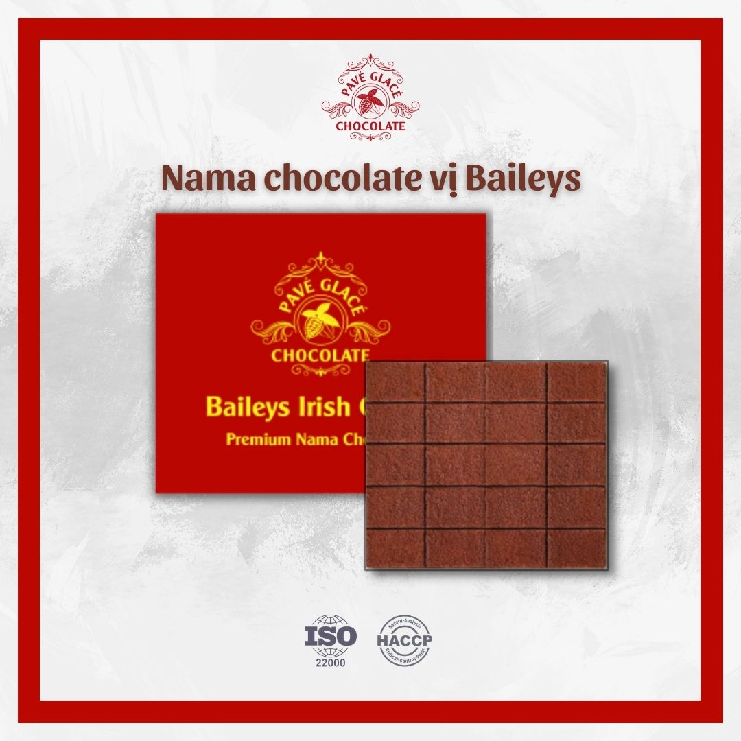 Socola nama tươi nguyên chất vị Baileys loại 20 viện - Khối lượng 135gram