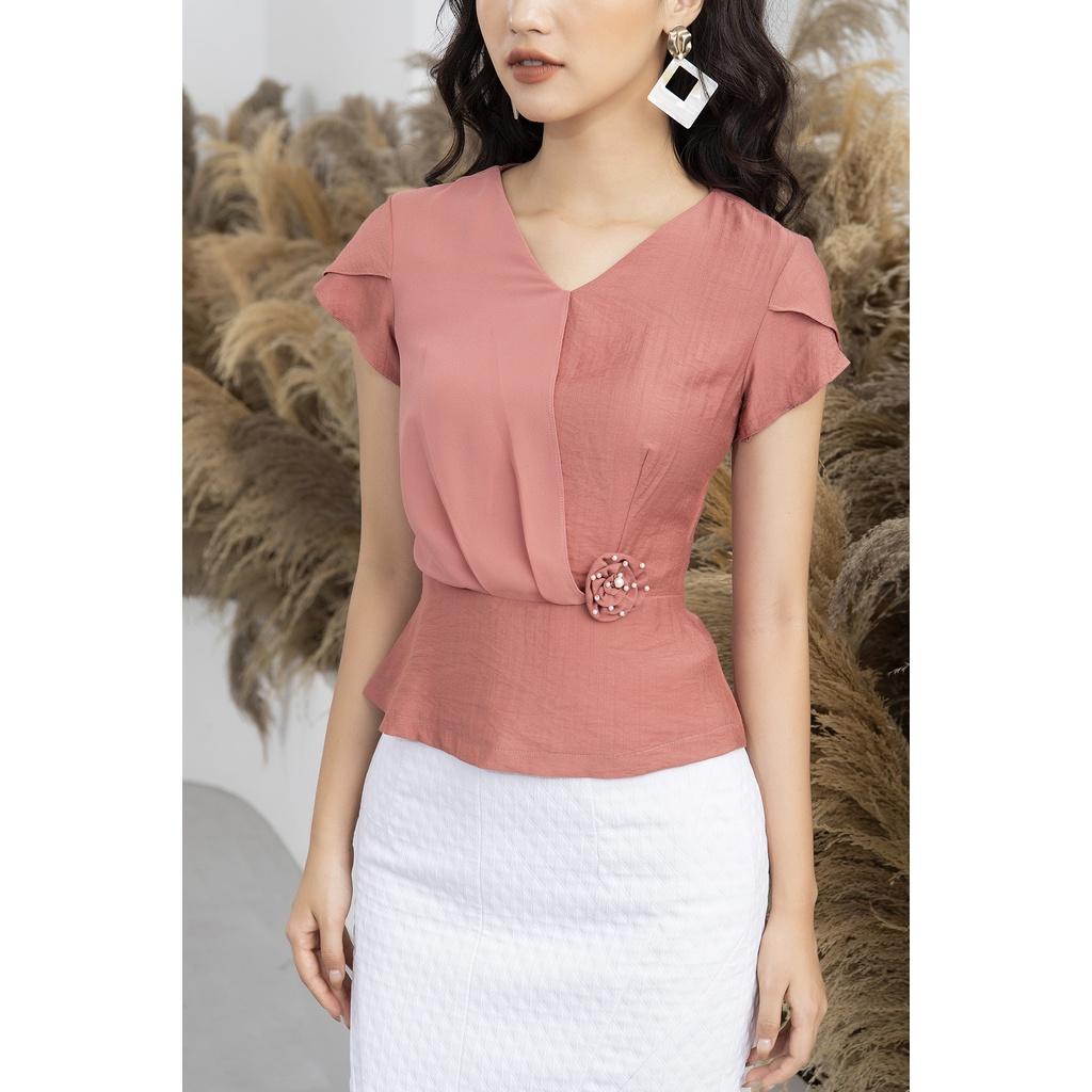 Áo sơ mi nữ công sở LUPERI LFSM1154 dáng peplum trẻ trung, hiện đại, thanh lịch, dễ phối đồ