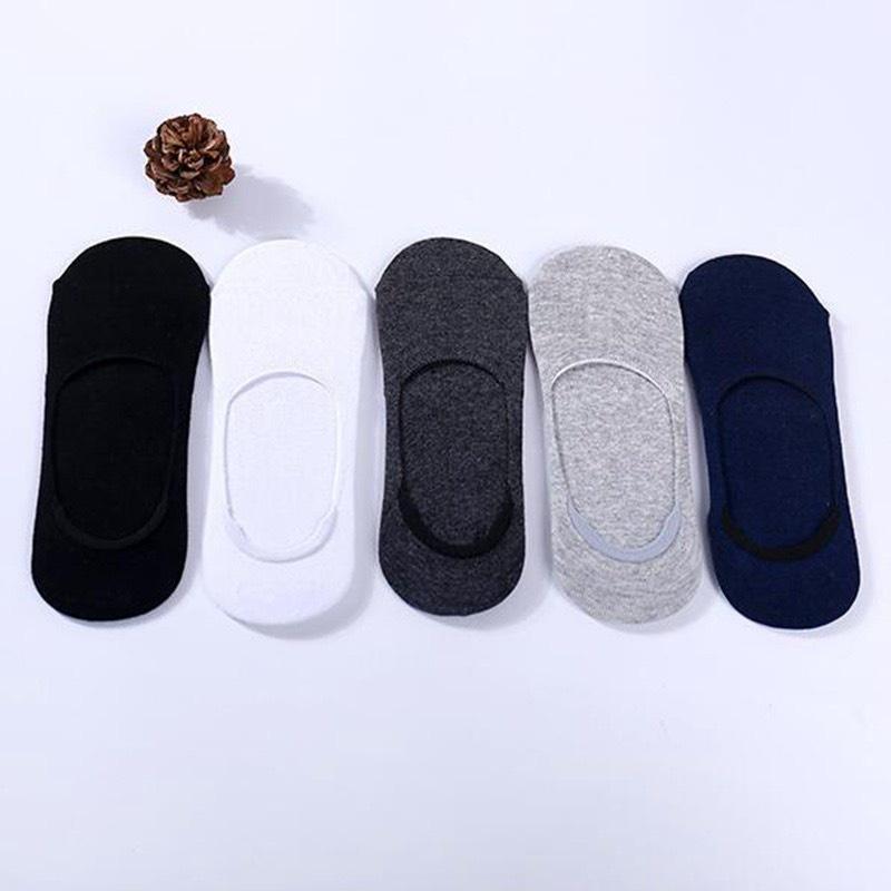 Vớ Lười Trơn Nửa Bàn Chân Tất Dưới Mắt cá Chân Vớ Cotton Cổ Ẩn Phong Cách Nhật Hàn Phong Cách Ulzzang