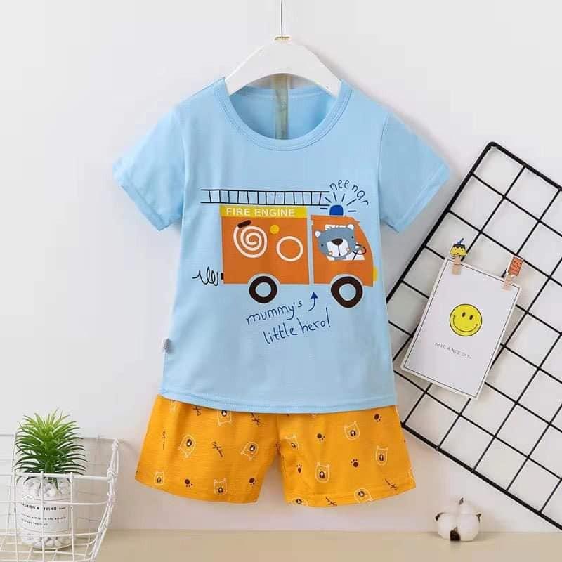 Bộ cotton xuất hàn cho bé