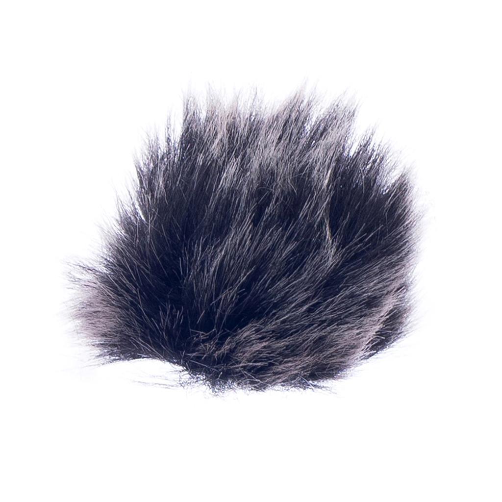 Mini Microphone Wind Muff w/ Mic Lapel Tie Clip Set Speech Meeting Accessory