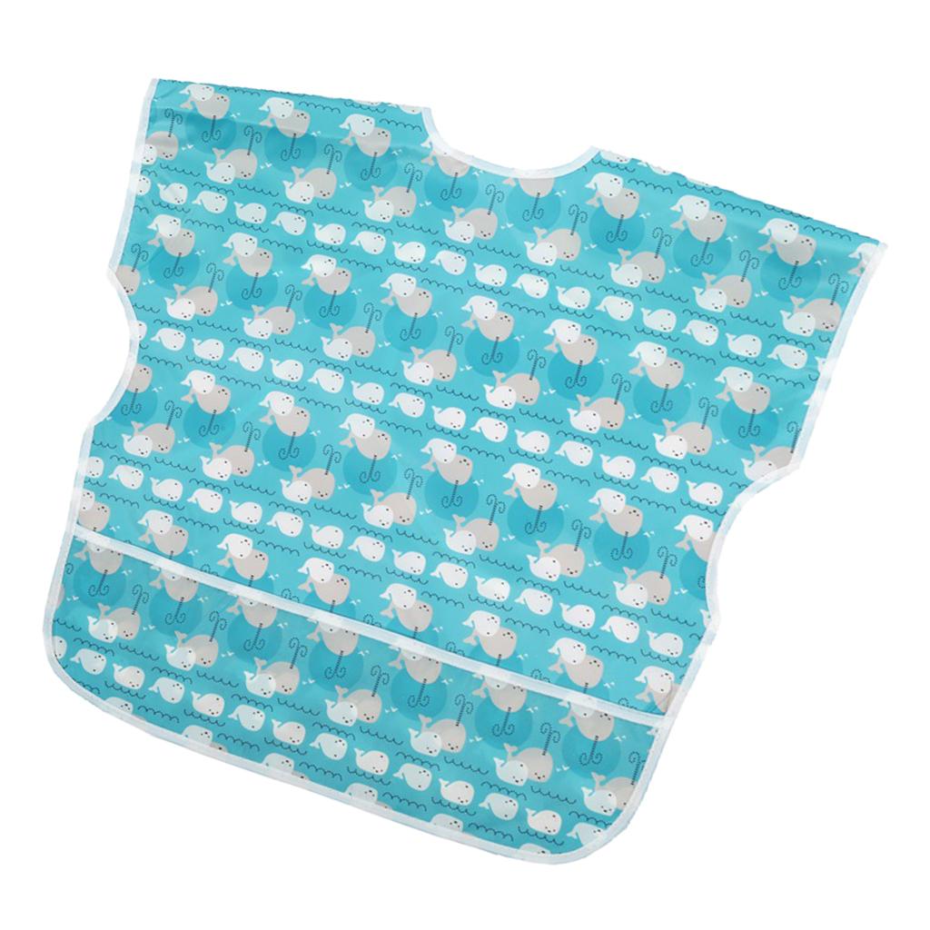 Sleevless Drooling Teething Waterproof Bib for Baby Toddlers