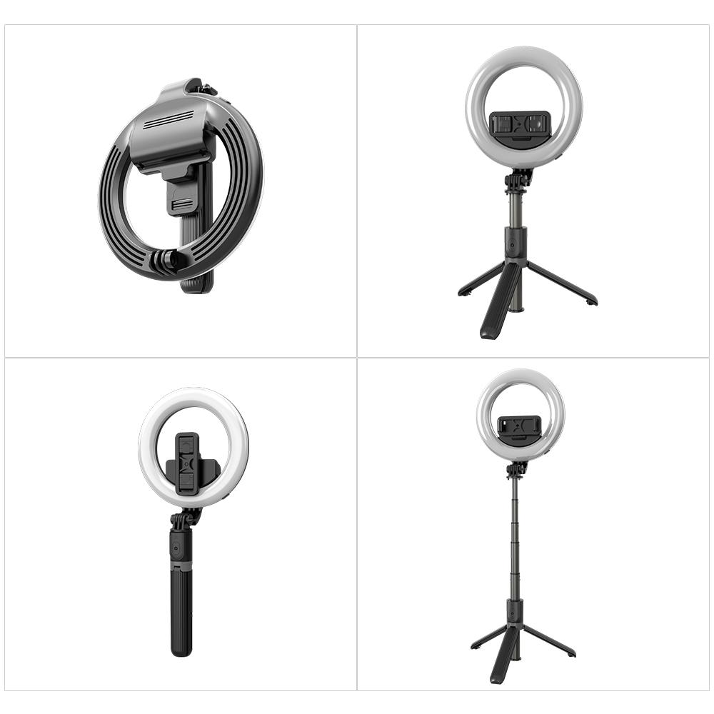 Bộ chụp ảnh tự sướng từ xa có vòng chụp bằng đèn LED với 3 chế độ chiếu sáng