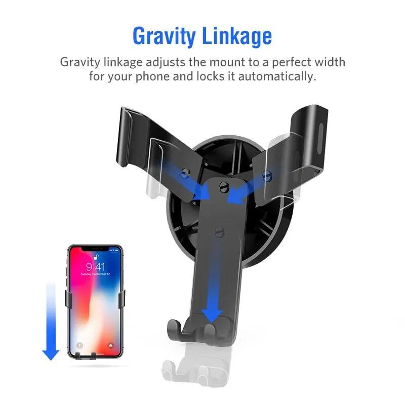 Ugreen UG50564LP130TK Gravity Drive Air Vent Mount Phone Holder Gray - HÀNG CHÍNH HÃNG