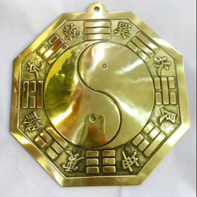 Gương bát quái bằng đồng mặt cầu lồi
