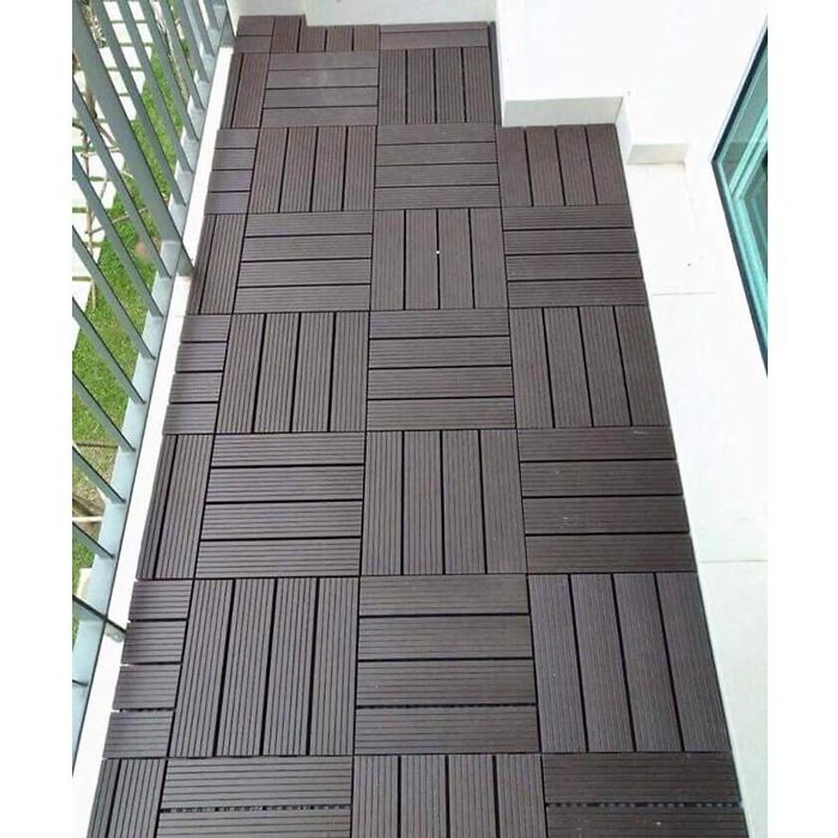 Combo 11 tấm nhựa lót sàn ban công, bể bơi chất lượng cao bền màu, chống trơn trượt