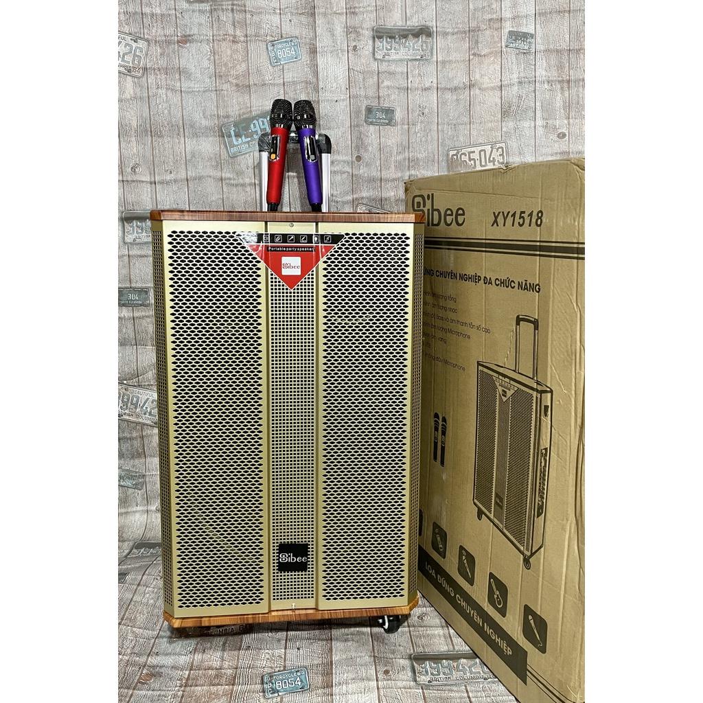 LOA KÉO DI ĐỘNG KARAOKE SIBEE XY1518 (Bass 40cm, 2 Micro).