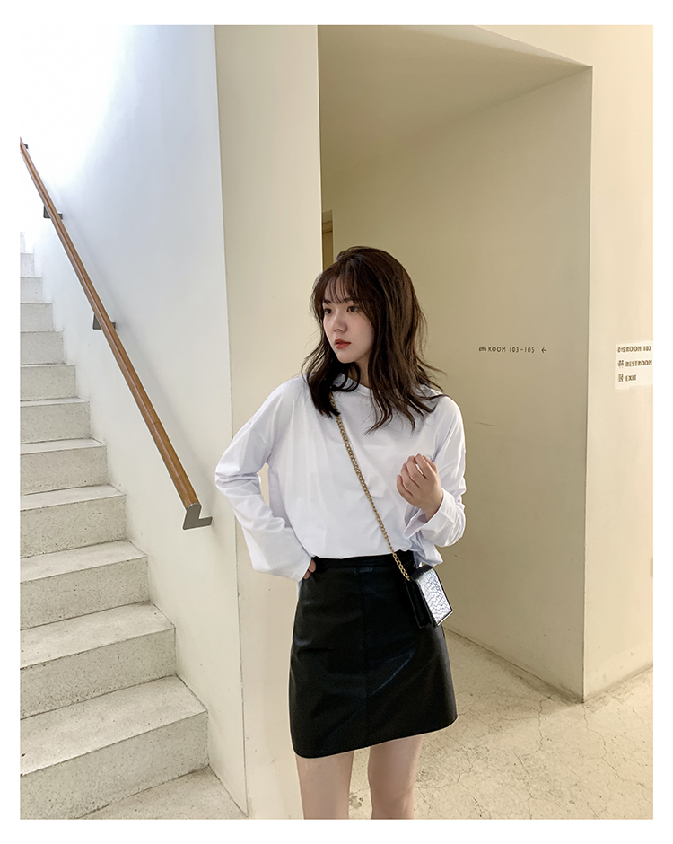 Chân váy ngắn bigsize nữ dáng chữ A chất da quảng châu cao cấp Chân váy da nữ lưng cao có quần trong form dáng hàn quốc