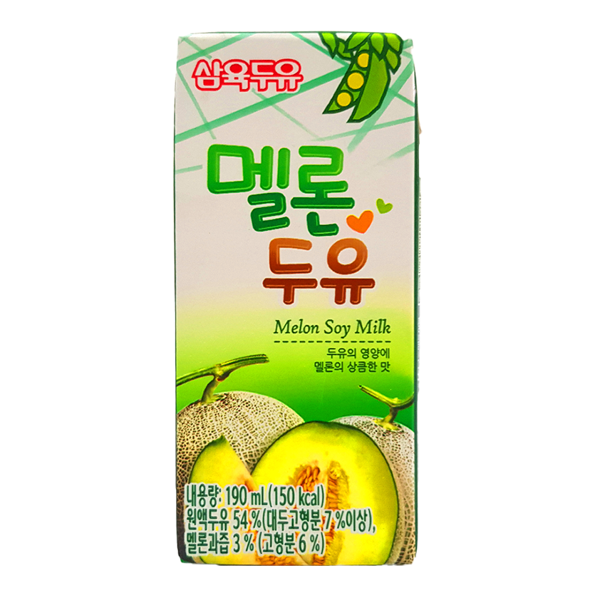 Sữa Đậu Nành Vị Dưa Sahmyook Hàn Quốc 190ml/ hộp thùng 16 hộp - VJK Mart