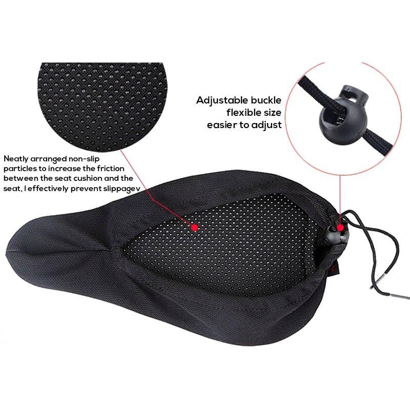 Soft 3D Bike Cushion Pad Men Women Thick Cycling Bicycle Sponge Pad Seat Saddle Cover Outdoor Sports Bicycle Accessory