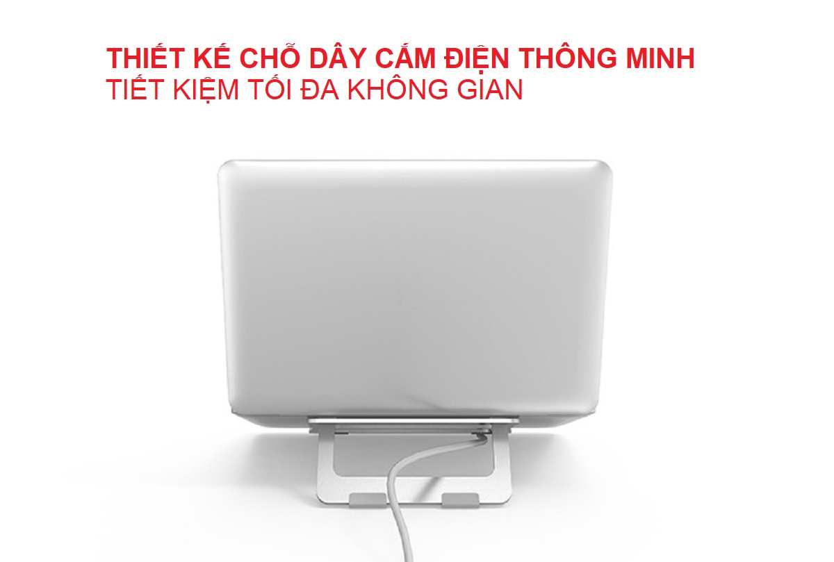 Giá Đỡ Dành Cho Laptop Macbook Để Bàn Chất Liệu Hợp Kim Nhôm Cao Cấp Hàng Nhập Khẩu Helios