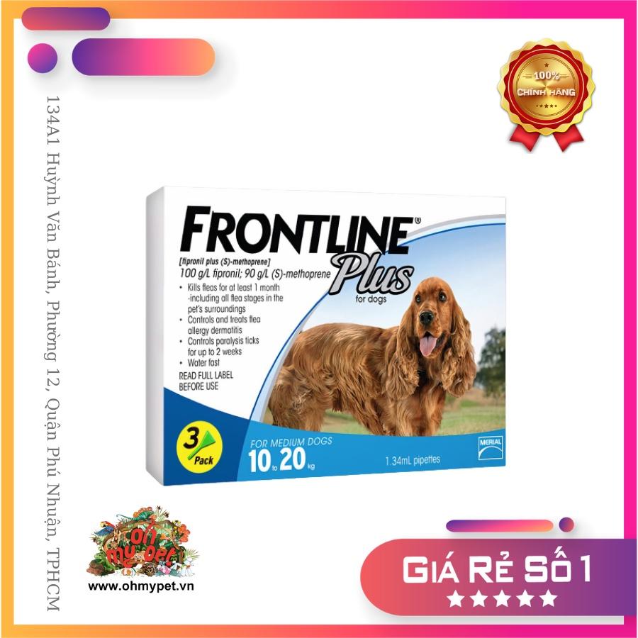 Nhỏ gáy Frontline Plus Diệt ve cho chó theo số ký