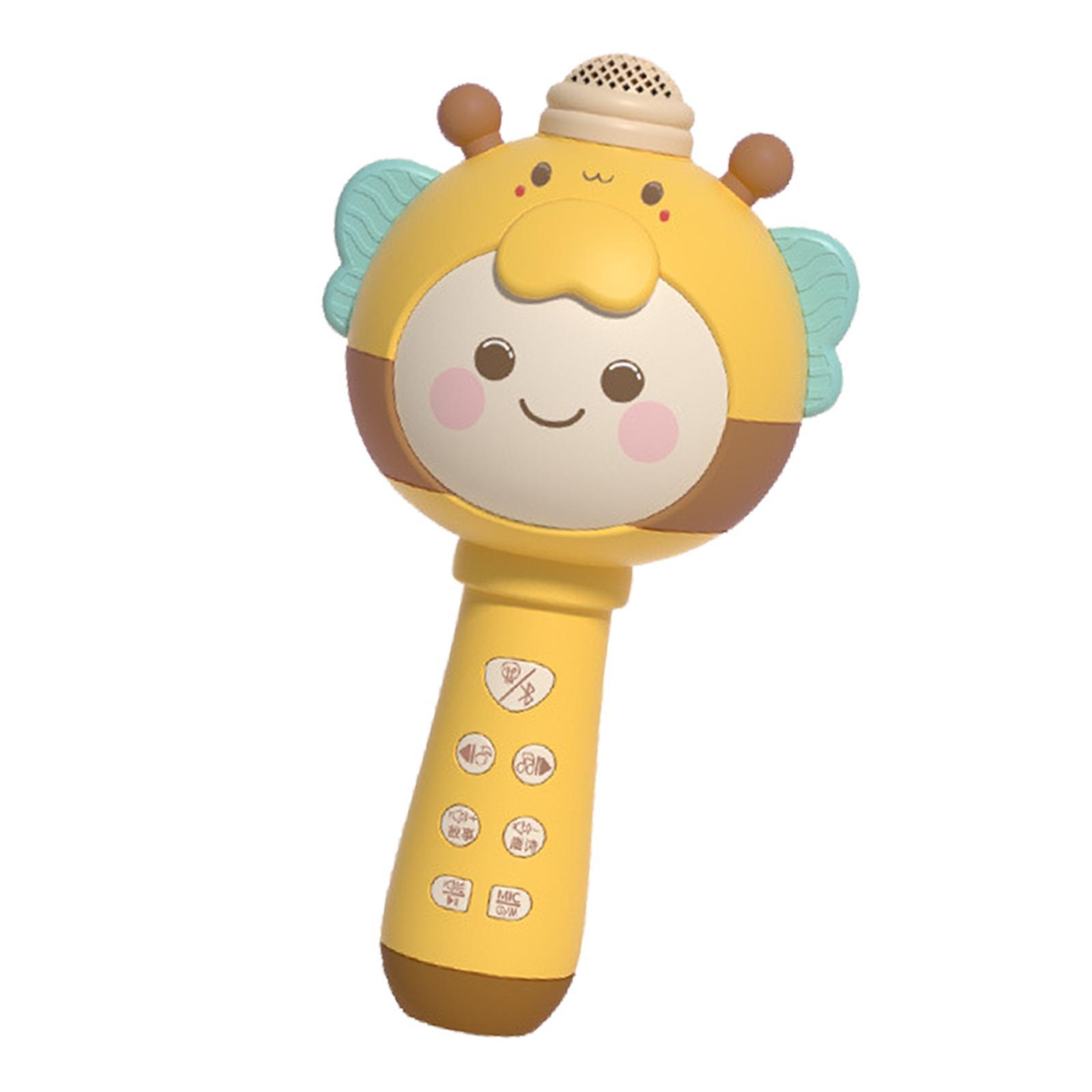 Cartoon Music Microphone with Light USB for Boys Birthday Gifts