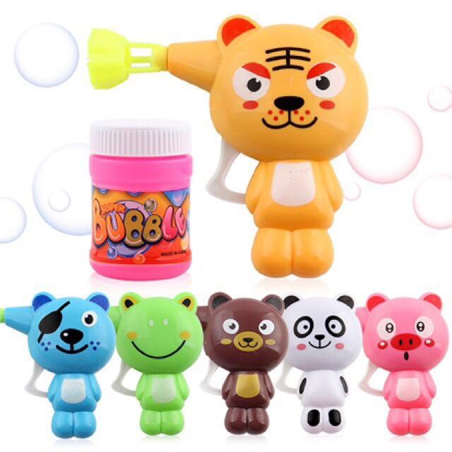 Đồ Chơi Bắn Bong Bóng Xà Phòng Hình Thú Cho Bé