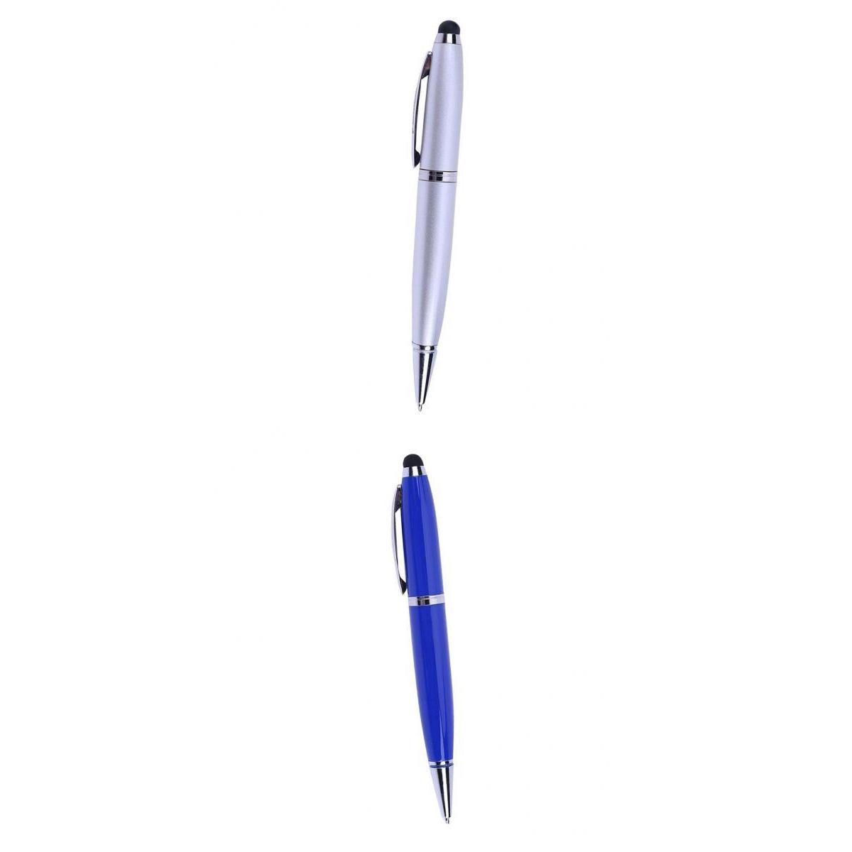 2 Pcs 3in1 USB 2.0 Flash  Screen Stylus Pen Writing Ballpoint Pen 16G