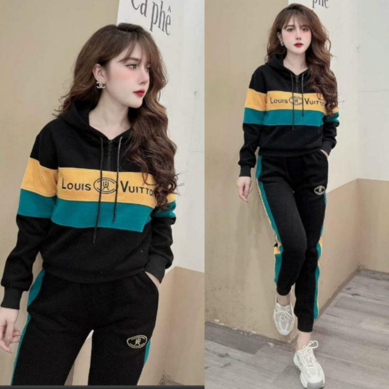 BỘ THU ĐÔNG PHỐI NÓN KHÓA KÉO THÊU CHỮ CAO CẤP