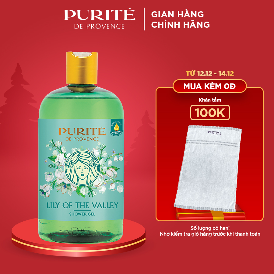 [Hàng Chính Hãng] Sữa Tắm Thiên Nhiên Purité Hương Hoa Linh Lan Pháp 500ml