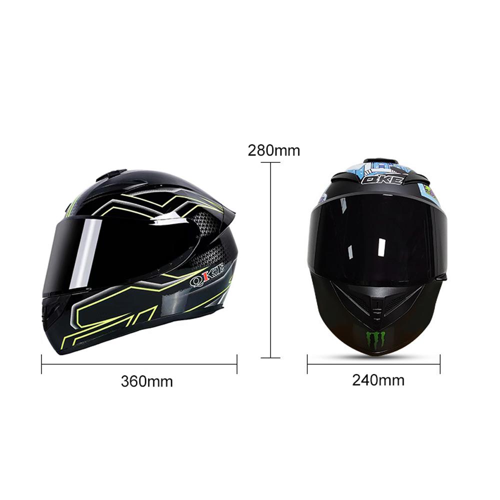 Motorcycle Street Bike Helmet Full Face Safety Helmet Comfortable & Breathable for Men & Women All Seasons