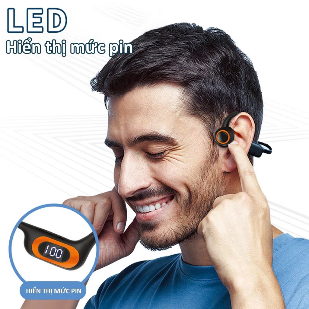 Tai Nghe Bluetooth VG06 Công Nghệ Âm Thanh Dẫn Xương Cao Cấp, Không Gây Đau Tai, ĐÈN TRANG TRÍ , ĐỒNG HỒ TREO TƯỜNG