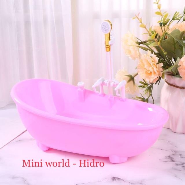 Bồn tắm mini trang trí nhà búp bê , 1/8, 1/12