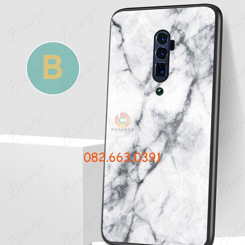 Ốp lưng tráng gương vân đá cẩm thạch sang trọng dành cho Oppo Reno 2