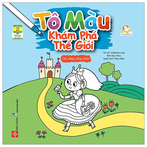 Tô màu khám phá thế giới- Các nàng công chúa
